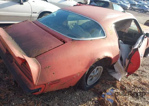 1974 Pontiac Firebird из США, поврежденный, VIN 2W87SHS10323